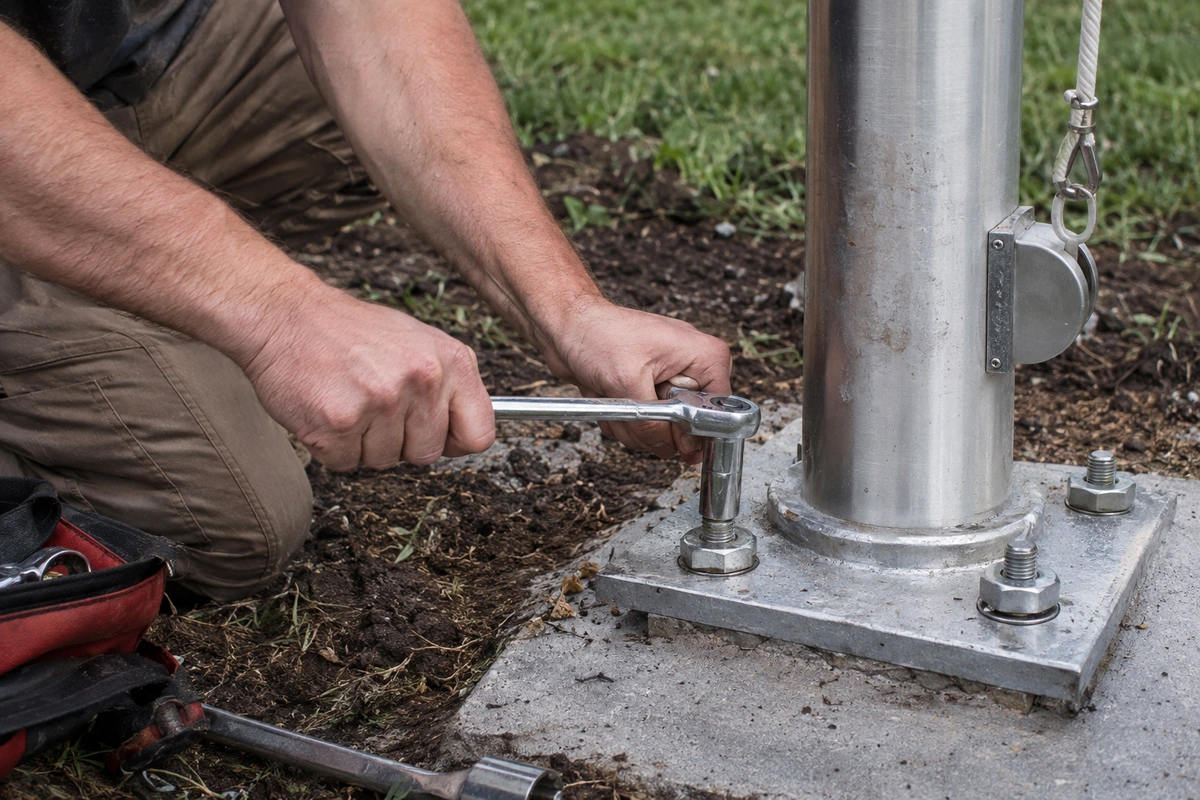 Flagpole installation and repair contractor